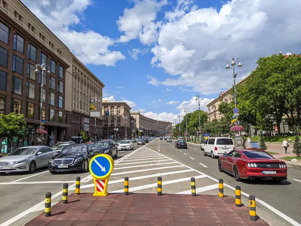 Khreshchatyk Street Main Street Kyiv — Stock Photo, Image