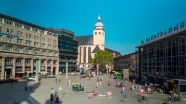 Tren İstasyonu Gündüz Saati, Köln Almanya