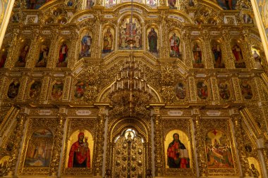 Kiev Pechersk Lavra 'nın Varsayım Katedrali' nin Iconostasis 'i