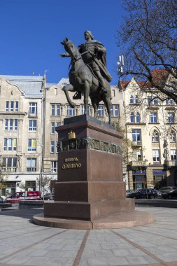 Galiçyalı Daniel 'in Lviv' deki bir binicilik heykeli olan Kral Danylo 'nun Anıtı