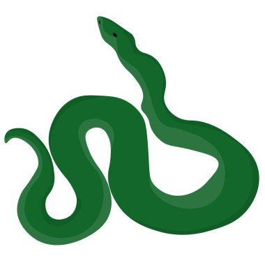 Yeşil yılan büyük bir tasarım sürüngenidir, zengin renkli bir kraliyet pitonu veya 2025 yılının bir sembolüdür.