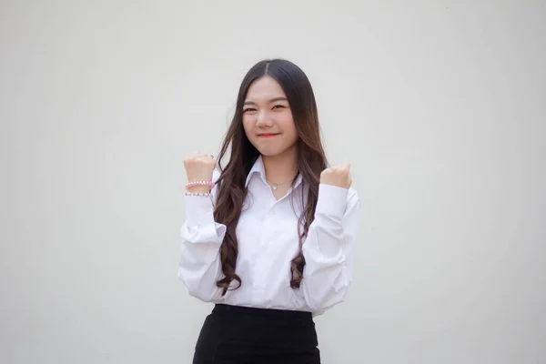 Porträt Von Thai Adult Office Girl Excellent — Stockfoto