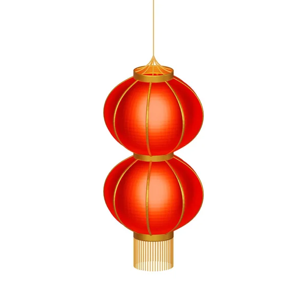 Lanterne Chinoise Isométrique Élément Rendu — Photo