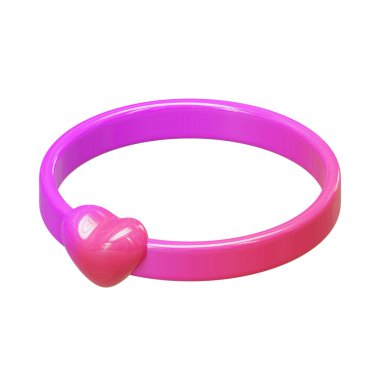 Valentine Ring Isometric 3D Render Elementi