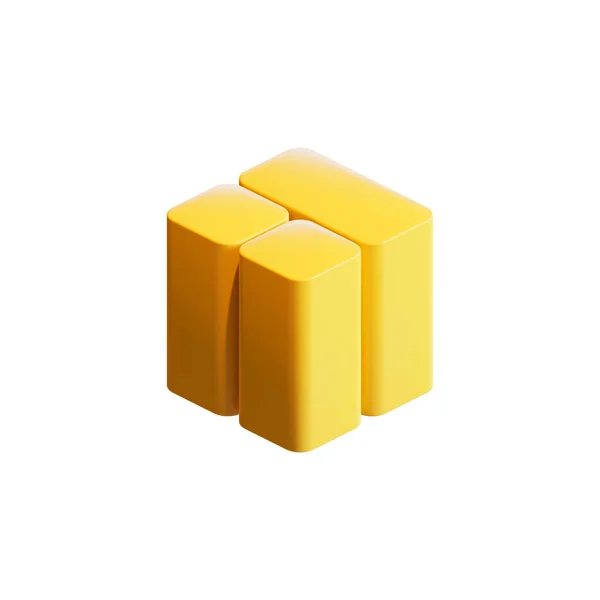 Cube Render Illustration Gestaltungselement — Stockfoto