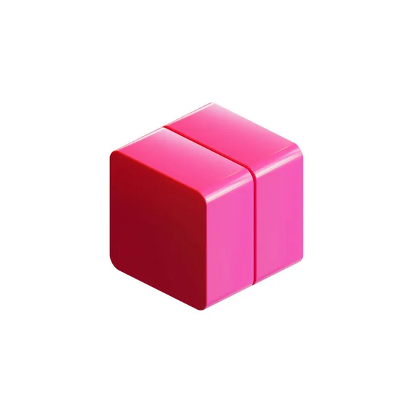 Cube Render Illustration Gestaltungselement — Stockfoto
