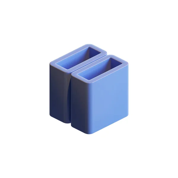 Cube Render Illustration Design Element — Stock Photo, Image