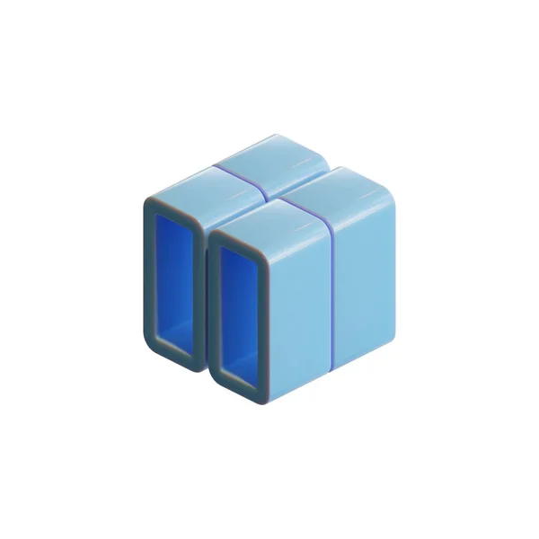 Cube Render Design Element — Stock Photo, Image