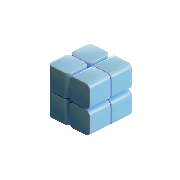 Cube Render Design Element — Stockfoto