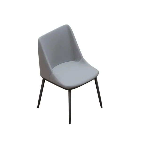 基本餐椅3D渲染说明 — 图库照片