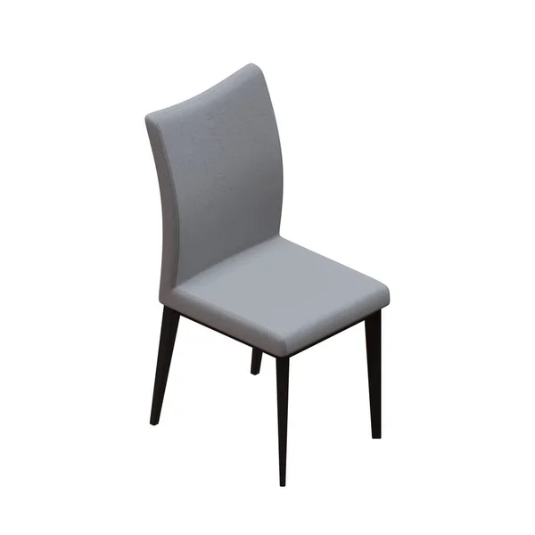 Fabric Seat Dining Chair Render Illustration — Stock fotografie