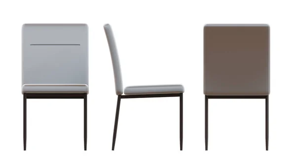 Standard Dining Chair Render Design Element — Stock Photo, Image