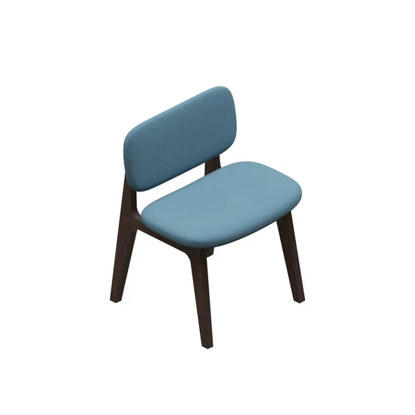 Wide Dining Chair Render Illustration — Stock Photo, Image
