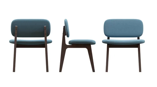 Wide Dining Chair Render Design Element — Φωτογραφία Αρχείου