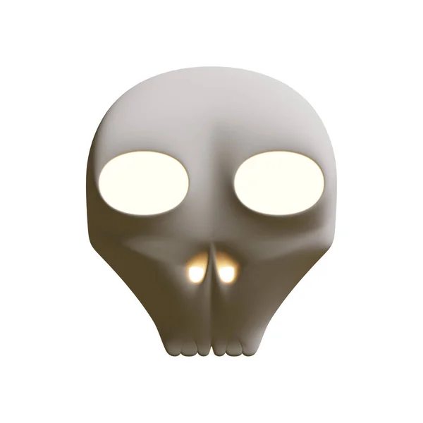 Halloween Skull Render Element — стоковое фото