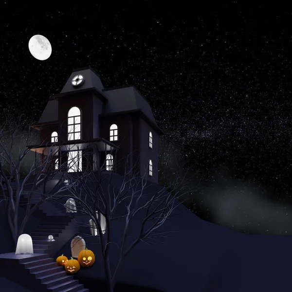 Halloween Background Render Illustration — Stock Photo, Image