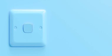 Tek Düğme Anahtarı 3B Görüntü Arkaplanı