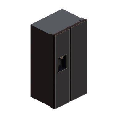Buzdolabı 3D Render Tasarım Elemanı