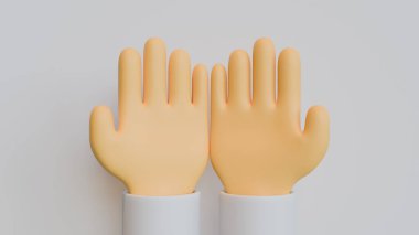 Pray Hand 3B Görüntü Arkaplanı