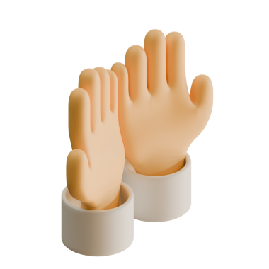 Lütfen El 3D Hazırlama Elementi Isometric Görünümü