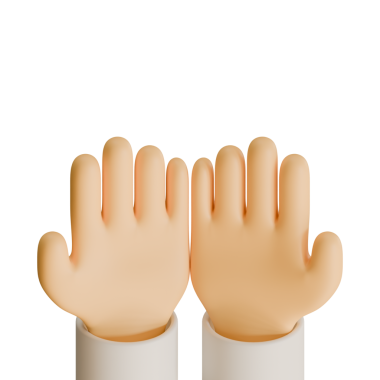 Pray Hand 3B Renge Element Üst Görünümü