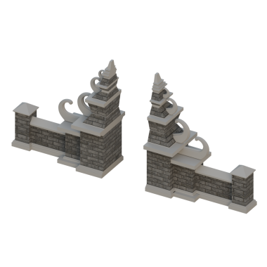 Bali kapısı tarafı Isometric View 3D tasarım elementi, Nyepi günü için uygun. Nyepi, Endonezya 'da halka açık bir tatil, Balililer için sessizlik, oruç ve meditasyon günüdür. Nyepi 'den sonraki gün de yılbaşı olarak kutlanır.