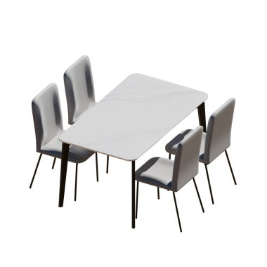 Beyaz Yemek Masası 3B Hazırlama ResmiComment