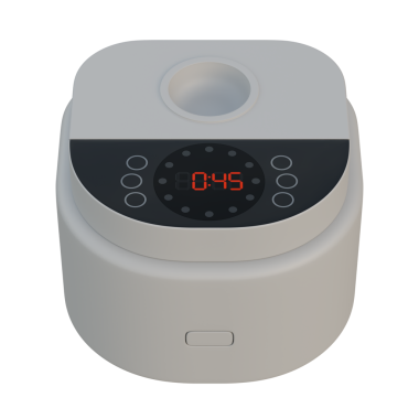 Gri Pirinç Pişirme Öngörünümü 3D Resim Çizimi