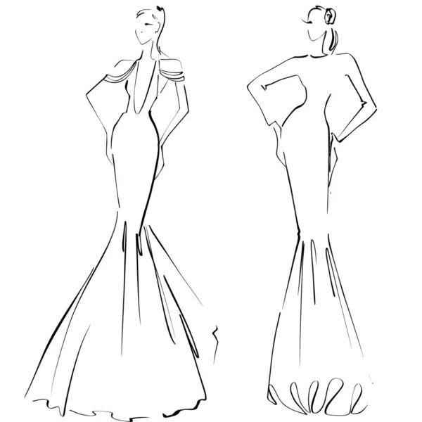 30 Easy Dress Drawing Ideas - How to Draw a Dress-saigonsouth.com.vn