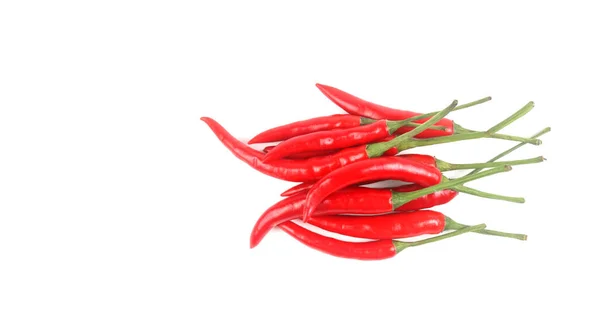 Isolated Red Ripe Chili White Background Soft Selective Focus — Stock Photo, Image