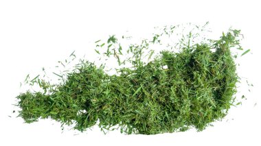 Çim biçme makinesinden çim biçme makinesini kes, beyaz bir zemine yaslan, dokuyu yakalamak için yolları kes ve tasarım projelerine kusursuz entegrasyon için parçaları kes.