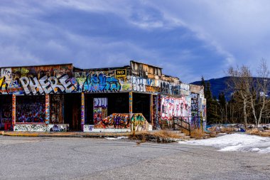 Grafti, Stoney Nakota, Stoney Reserve, Alberta, Kanada