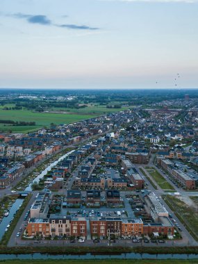 Hollanda Amersfoort şehrinin insansız hava aracı görüntüsü