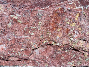 Ayrıntılı olarak, kırmızı kaya dokusunu kapat.