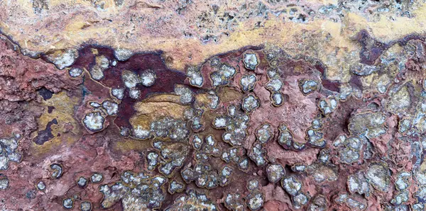 Red Rock Stone Yapısı Makro. Panoramik, kapat.