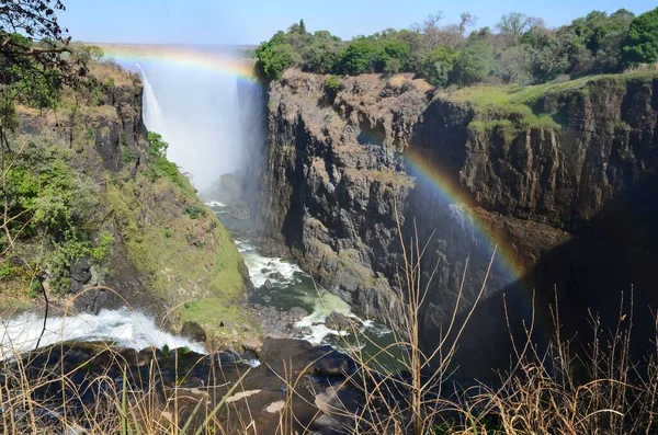 짐바브웨의 빅토리아폭포의 아름다운 — 스톡 사진