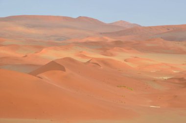 Namib çölünde sonsuz kum tepeleri, Sossusvlei, Namibya