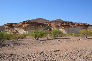 Beautiful landscape at Twyfelfontain, Namibia