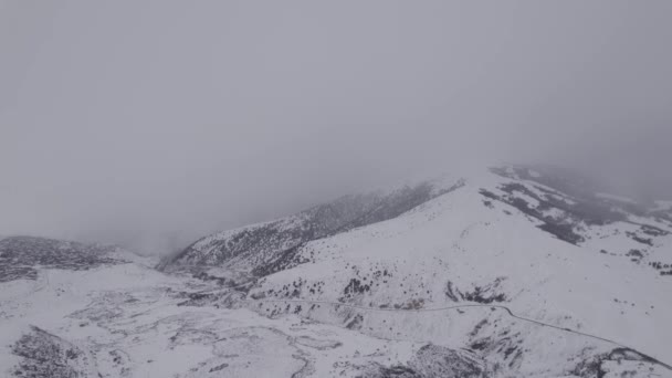 Cold Snowy Mountains Europe Snowy Mountains Winter Armenia Sevan Armenia — Vídeos de Stock