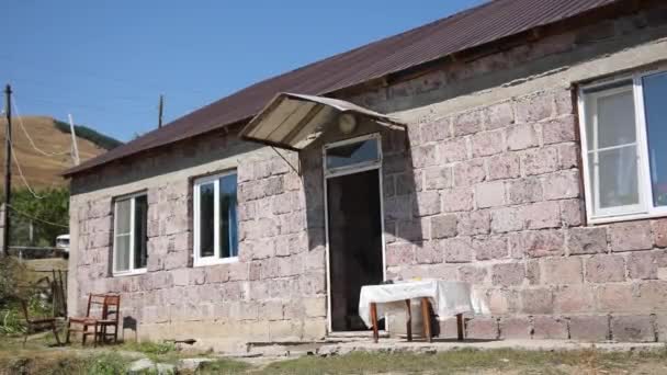 Casa Velha Aldeia Armênia — Vídeo de Stock