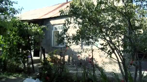 Köydeki Eski Evler Ermenistan — Stok video
