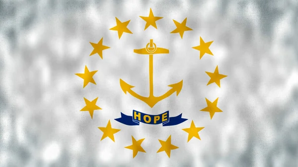 Bandera Del Estado Rhode Island Bandera Del Estado Rhode Island —  Fotos de Stock