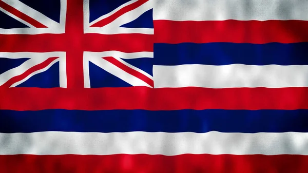 Bandera Del Estado Hawaii Ilustración Bandera Del Estado Hawaii Estados —  Fotos de Stock