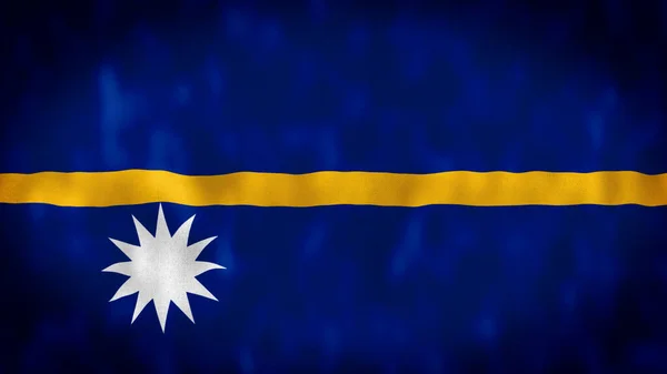 Nauru Flagge Schwenken Nauru Flagge Illustration Flagge Von Nauru Flagge — Stockfoto
