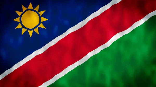 Flag Namibia Illustration High Quality Resolution Namibia Waving Flag Namibia — Stock Photo, Image