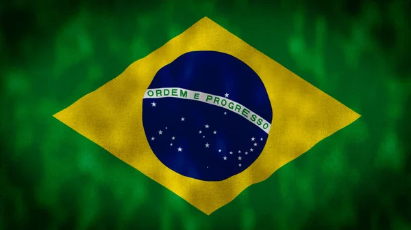 Ilustracja Flag Brazylii Ilustracja Flag Brazylijska Flaga Bliska Brazylia Flaga — Zdjęcie stockowe