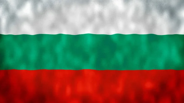Illustration Den Bulgariska Flaggan Bulgarien Flagga Hissar Republiken Bulgarien Flagga — Stockfoto