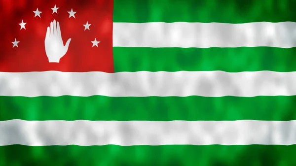 Abháziai Köztársaság Nemzeti Zászló Kiváló Minőségű Uhd Fps Felvételek — Stock Fotó