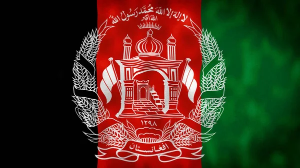 Bandeira Afeganistão Está Acenar Bandeira Afeganistão Acenando Vento Bandeira Nacional — Fotografia de Stock