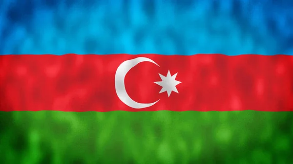 Flag Azerbaijan Flag Azerbaijan Waving Wind — Stock Photo, Image